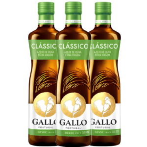 Kit com 3 Azeite Gallo Classico Extra Virgem 500ml