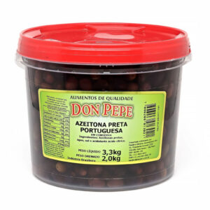 Balde de Azeitona Preta Portuguesa Don Pepe 3,3Kg