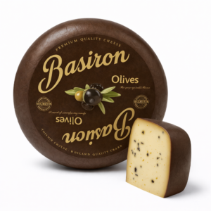 Queijo Gouda com Azeitonas, Alho e Tomate Basiron 300g