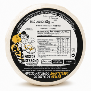 Queijo Serra da Estrela Pastor Serrano Peça Aprox. 500g